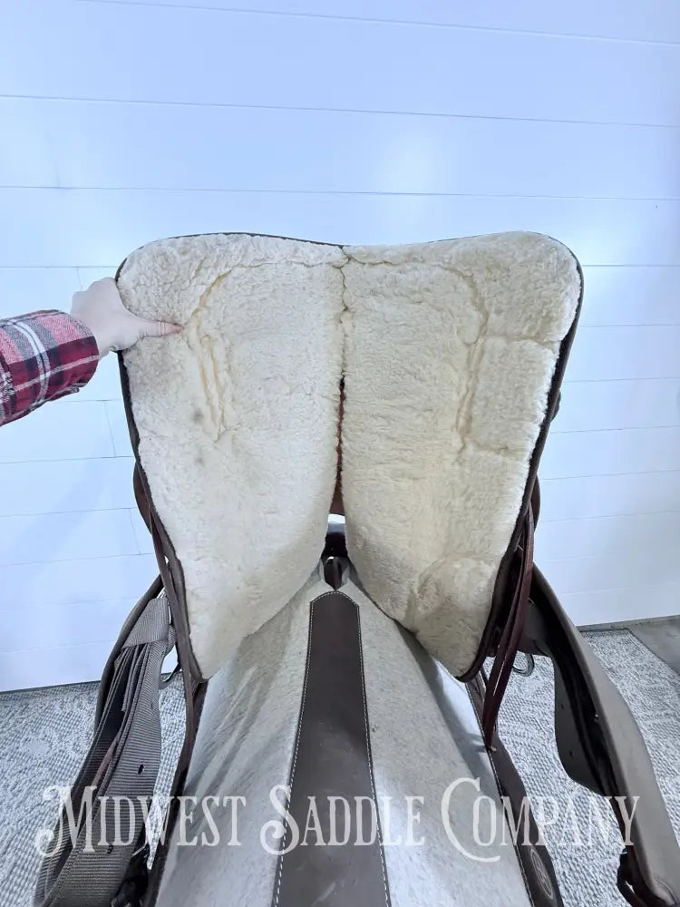 16” Circle Y High Horse Western Lady Trail Saddle Leather & Synthetic Cordura Brown