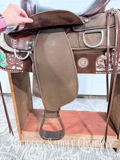 16” Circle Y High Horse Western Lady Trail Saddle Leather & Synthetic Cordura Brown