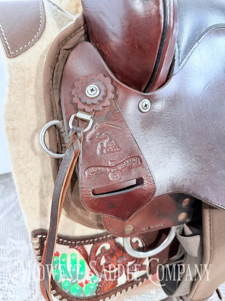 16” Circle Y High Horse Western Lady Trail Saddle Leather & Synthetic Cordura Brown
