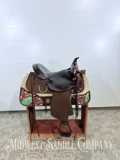 16” Circle Y High Horse Western Lady Trail Saddle Leather & Synthetic Cordura Brown