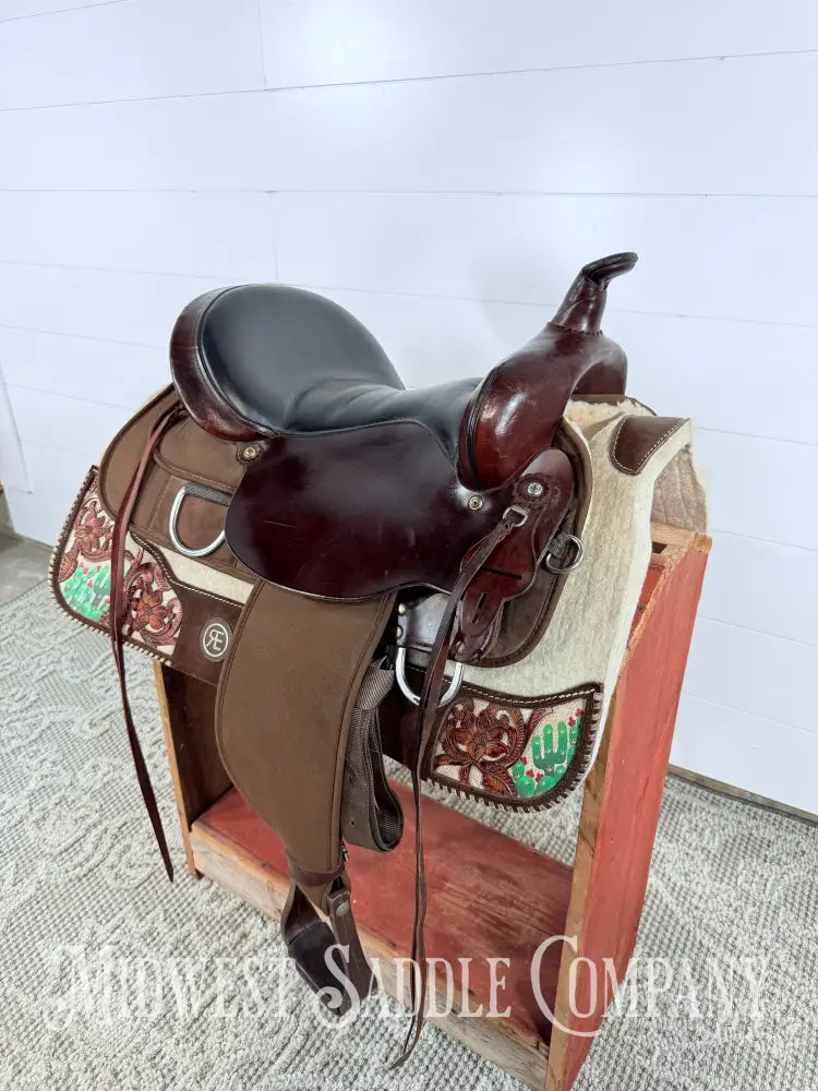16” Circle Y High Horse Western Lady Trail Saddle Leather & Synthetic Cordura Brown
