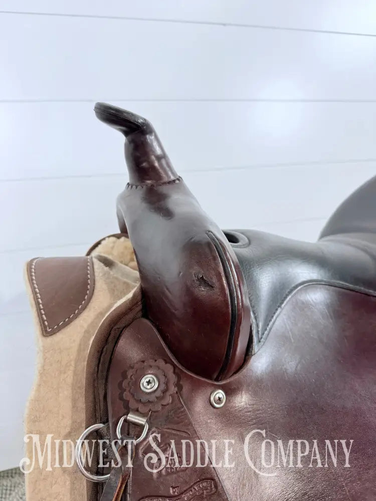 16” Circle Y High Horse Western Lady Trail Saddle Leather & Synthetic Cordura Brown