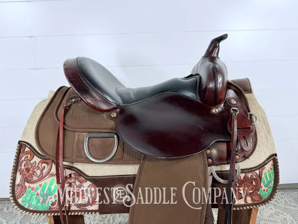 16” Circle Y High Horse Western Lady Trail Saddle Leather & Synthetic Cordura Brown