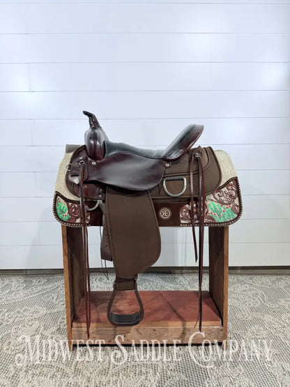 16” Circle Y High Horse Western Lady Trail Saddle Leather & Synthetic Cordura Brown