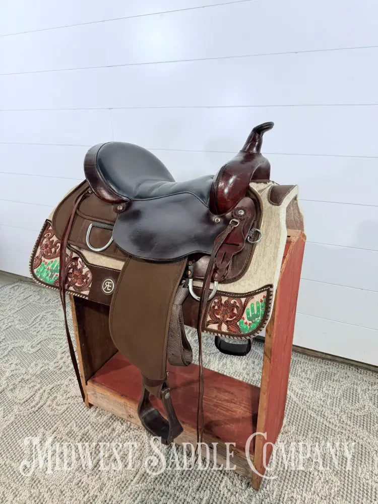 16” Circle Y High Horse Western Lady Trail Saddle Leather & Synthetic Cordura Brown