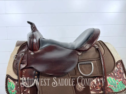 16” Circle Y High Horse Western Lady Trail Saddle Leather & Synthetic Cordura Brown