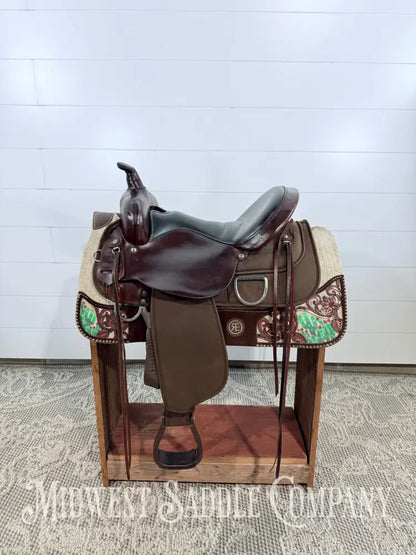 16” Circle Y High Horse Western Lady Trail Saddle Leather & Synthetic Cordura Brown