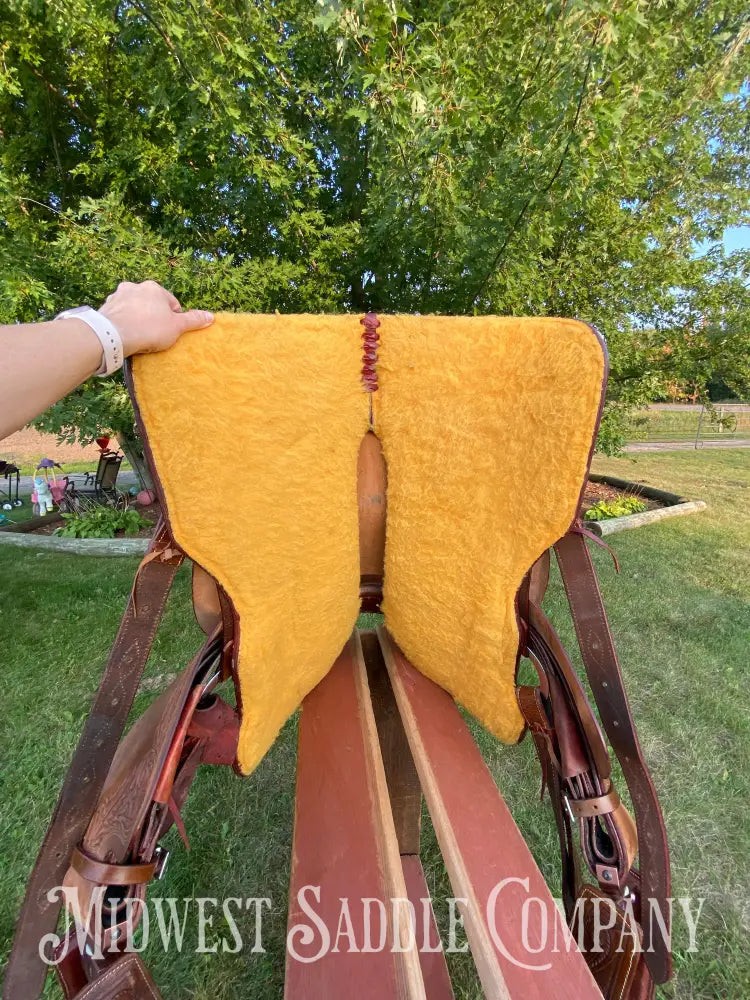 16” J.c. Martin Western Ranch Saddle - Floral Tooling