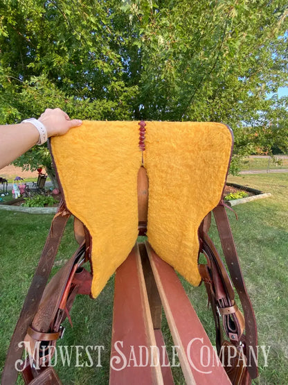 16” J.c. Martin Western Ranch Saddle - Floral Tooling