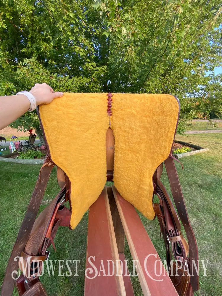 16” J.c. Martin Western Ranch Saddle - Floral Tooling