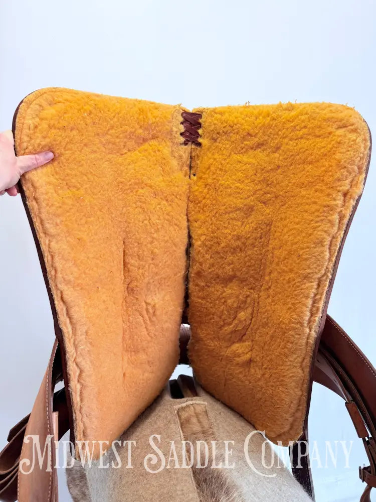 16” RS Saddlery Custom Western Ranch Horse Saddle Oak Leaf Basketweave Tooling Western Saddle