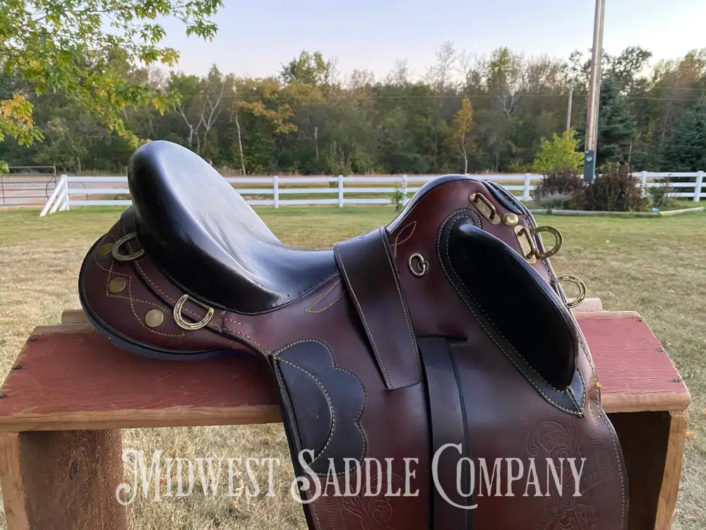 16” The Australian Stock Saddle Co. By Colin Dangaard - Traditional Full Flap Hornless