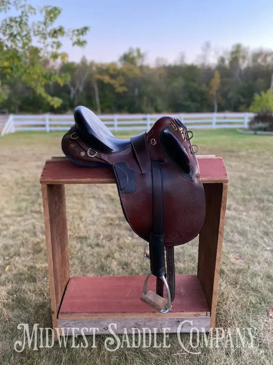 16” The Australian Stock Saddle Co. By Colin Dangaard - Traditional Full Flap Hornless