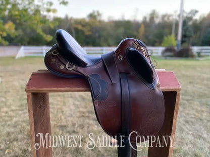 16” The Australian Stock Saddle Co. By Colin Dangaard - Traditional Full Flap Hornless