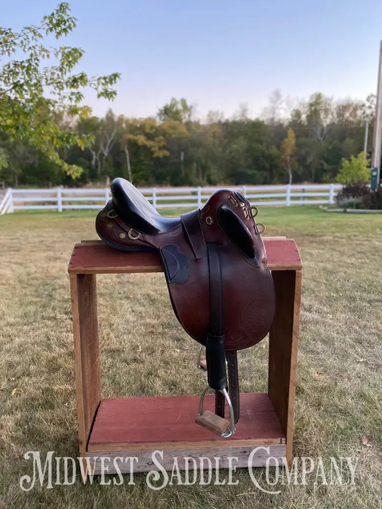 16” The Australian Stock Saddle Co. By Colin Dangaard - Traditional Full Flap Hornless