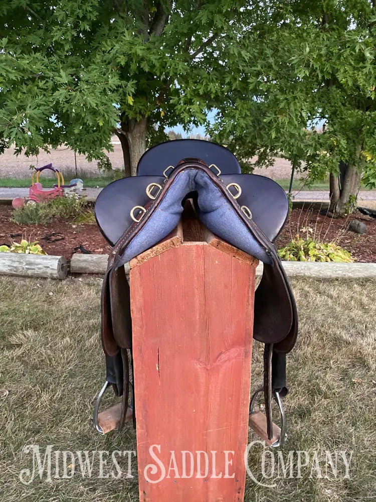 16” The Australian Stock Saddle Co. By Colin Dangaard - Traditional Full Flap Hornless