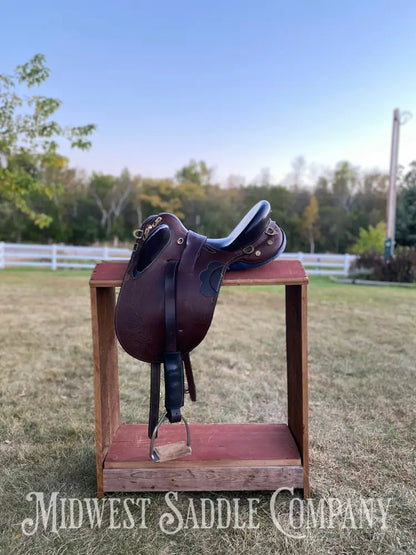 16” The Australian Stock Saddle Co. By Colin Dangaard - Traditional Full Flap Hornless