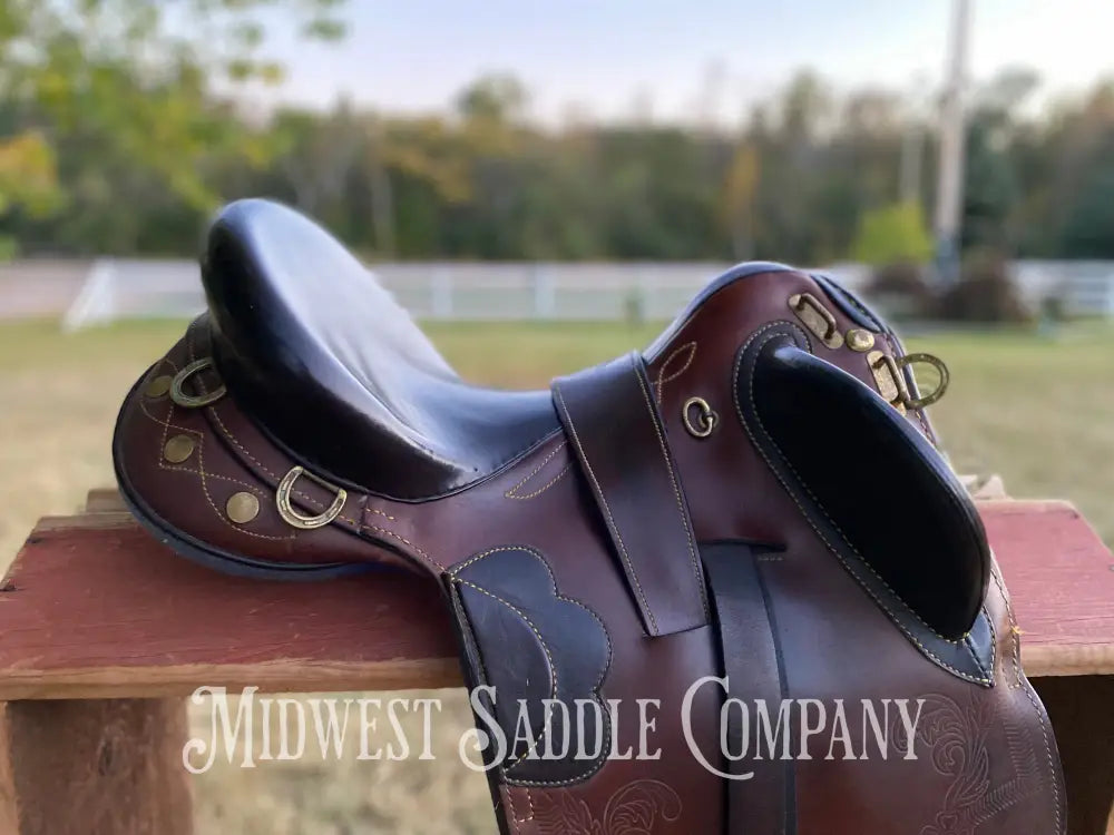 16” The Australian Stock Saddle Co. By Colin Dangaard - Traditional Full Flap Hornless