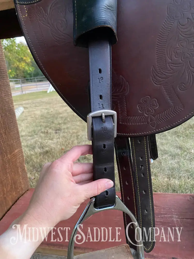 16” The Australian Stock Saddle Co. By Colin Dangaard - Traditional Full Flap Hornless