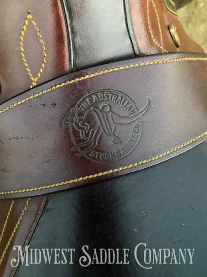 16” The Australian Stock Saddle Co. By Colin Dangaard - Traditional Full Flap Hornless