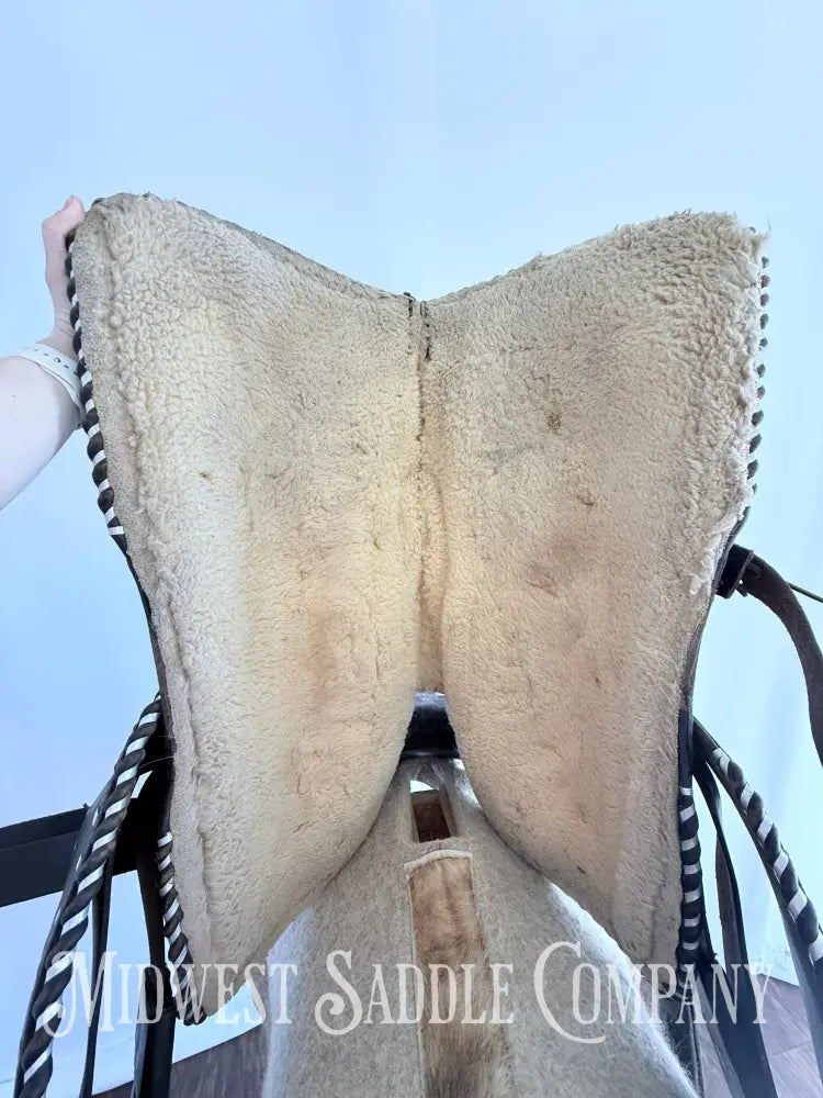 16” Western Buckstitch Ranch Saddle Floral Tooling Western Saddle