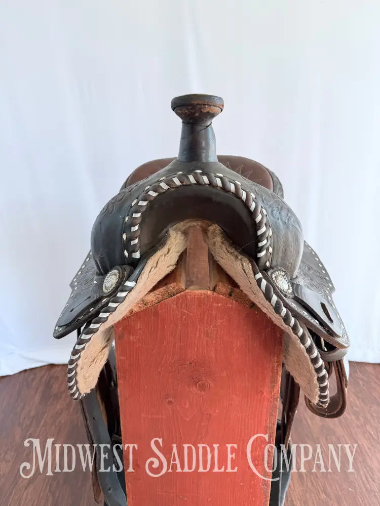 16” Western Buckstitch Ranch Saddle Floral Tooling Western Saddle