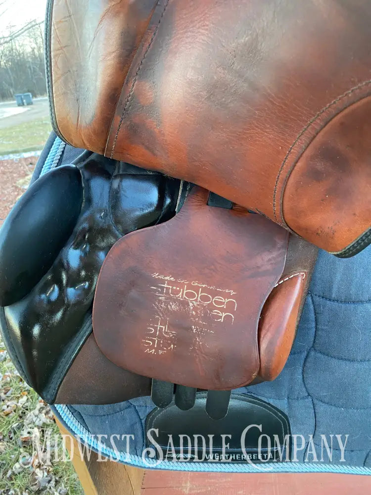 17.5’ Stubben Romanus English Dressage Saddle - Medium Wide Fit Made In Germany