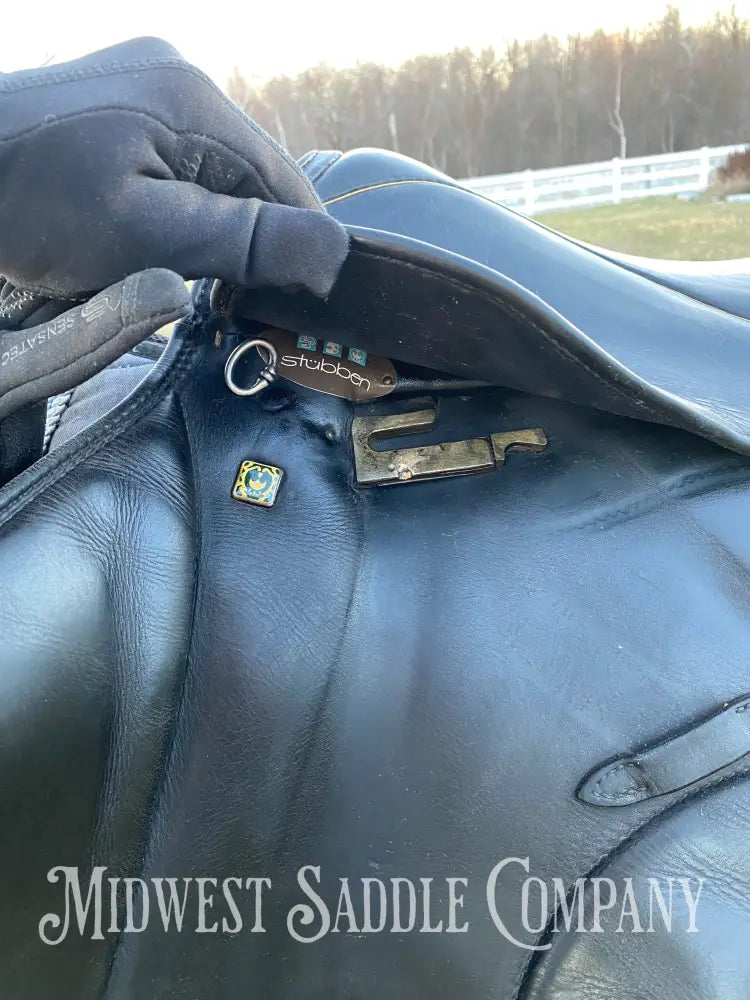 17.5’ Stubben Romanus English Dressage Saddle - Medium Wide Fit Made In Germany