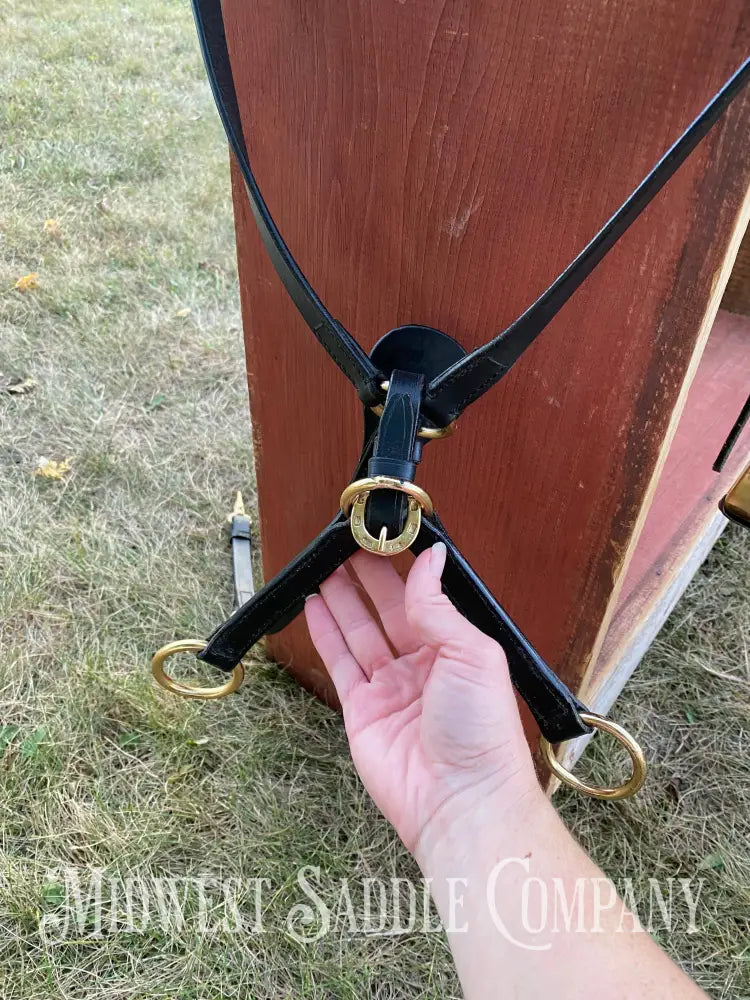 17” Australian Outrider Stock Saddle With Breastplate Martingale Girth & Flank Cinch