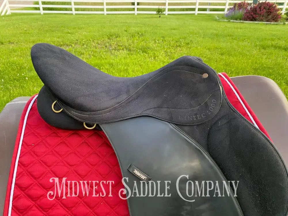 17’ Bates Wintec 2000 All Purpose Black English Saddle
