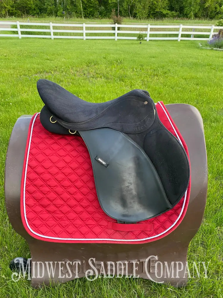 17’ Bates Wintec 2000 All Purpose Black English Saddle