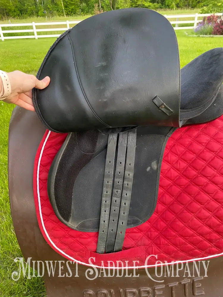 17’ Bates Wintec 2000 All Purpose Black English Saddle