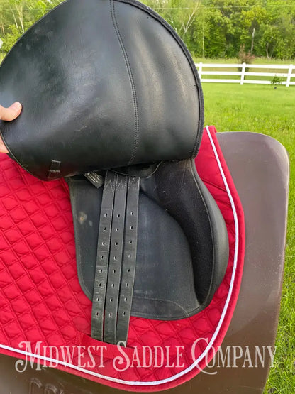 17’ Bates Wintec 2000 All Purpose Black English Saddle