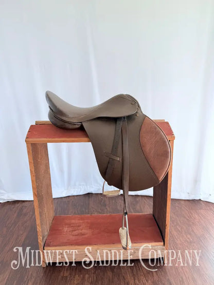18” All Purpose English Saddle with Leathers & Irons Medium Wide Tree English Saddle