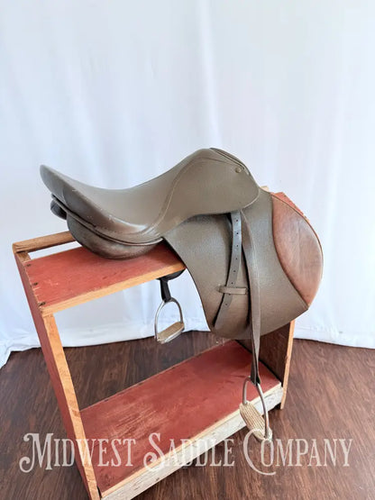 18” All Purpose English Saddle with Leathers & Irons Medium Wide Tree English Saddle