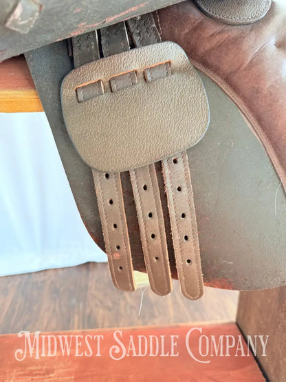 18” All Purpose English Saddle with Leathers & Irons Medium Wide Tree English Saddle