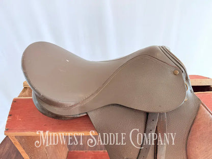 18” All Purpose English Saddle with Leathers & Irons Medium Wide Tree English Saddle