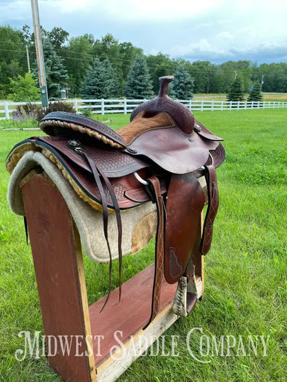 18’ Corriente Saddle Co. Cutting - Western Draft Horse Ranch Cutter Model 7916