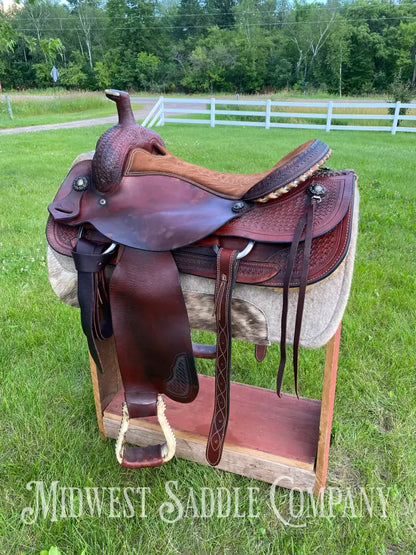 18’ Corriente Saddle Co. Cutting - Western Draft Horse Ranch Cutter Model 7916