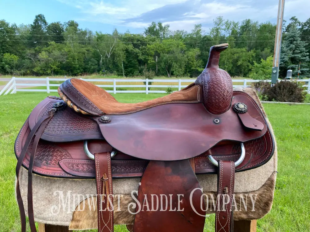 18’ Corriente Saddle Co. Cutting - Western Draft Horse Ranch Cutter Model 7916