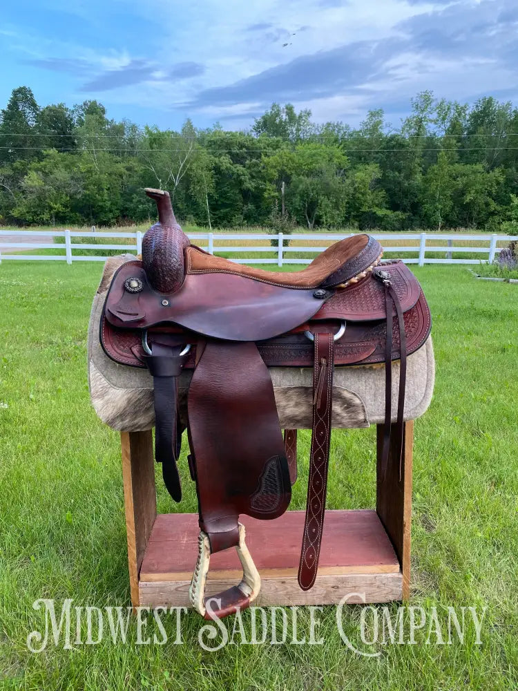18’ Corriente Saddle Co. Cutting - Western Draft Horse Ranch Cutter Model 7916