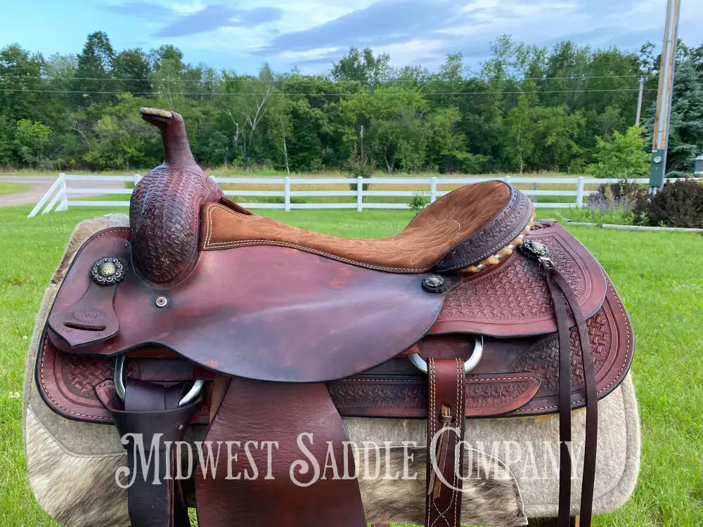 18’ Corriente Saddle Co. Cutting - Western Draft Horse Ranch Cutter Model 7916