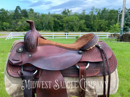 18’ Corriente Saddle Co. Cutting - Western Draft Horse Ranch Cutter Model 7916