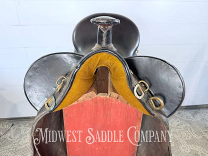 18” Down Under Saddle Supply Australian Outrider Stock Poley Saddle with Horn