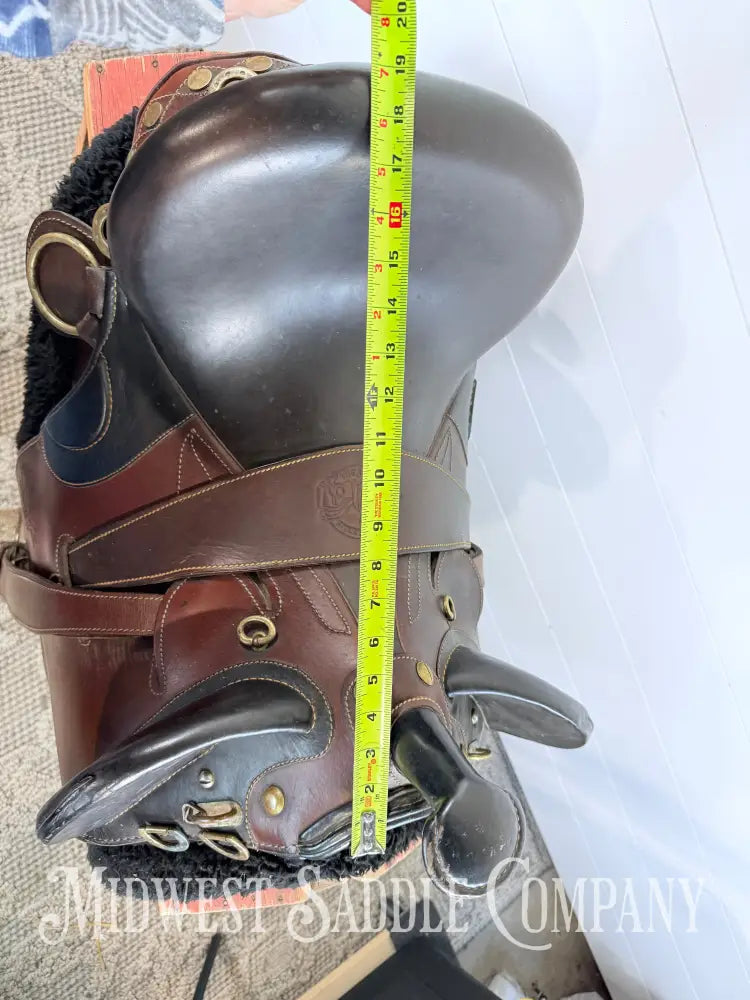 18” Down Under Saddle Supply Australian Outrider Stock Poley Saddle with Horn