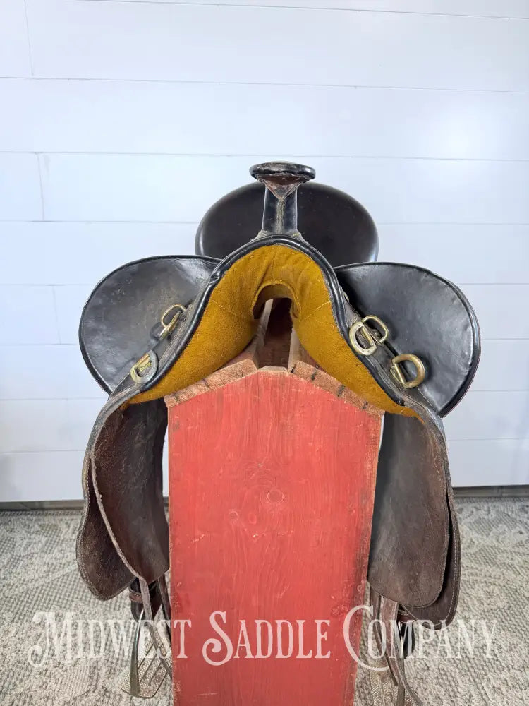 18” Down Under Saddle Supply Australian Outrider Stock Poley Saddle with Horn