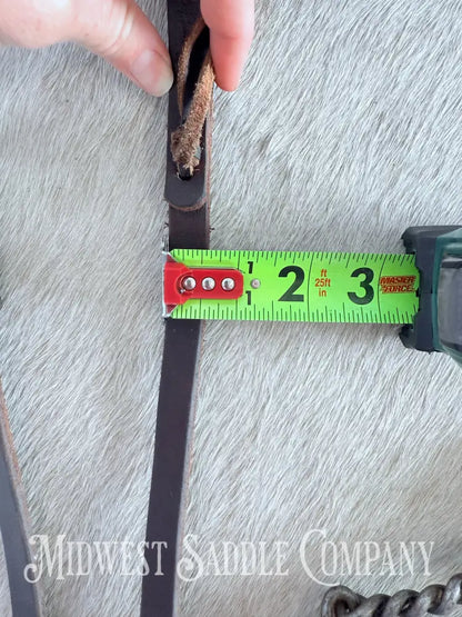 6’ Leather Latigo Split Reins with Water Tie Ends Western Reins