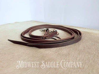 6’ Leather Latigo Split Reins with Water Tie Ends Western Reins