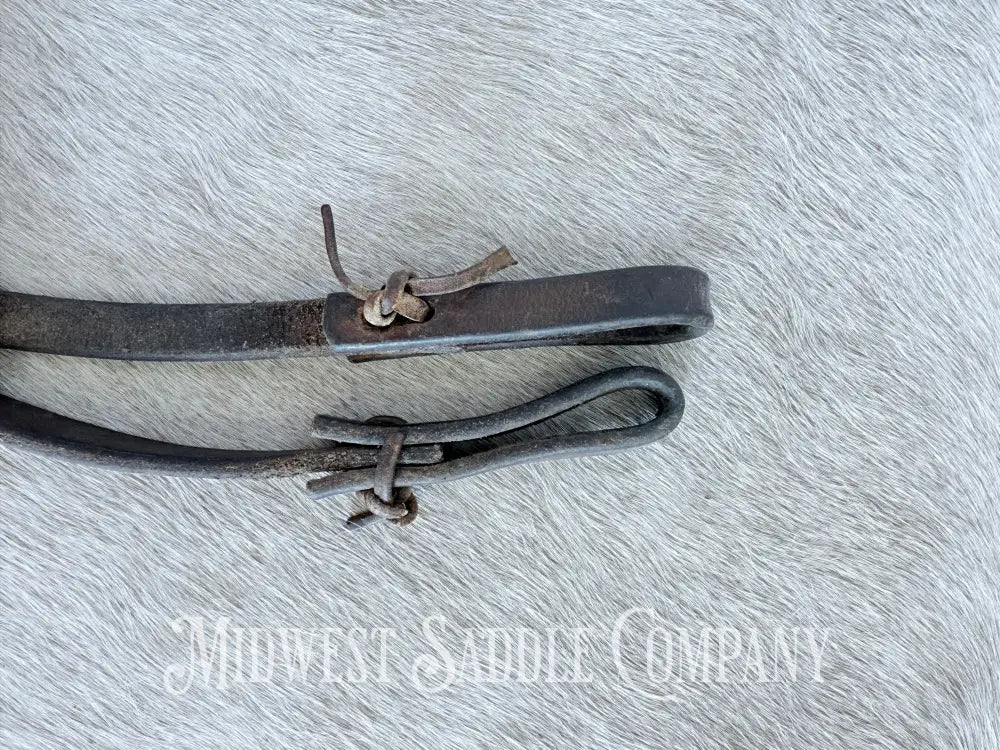 8’ Leather Latigo Split Reins with Water Tie Ends Used Western Reins