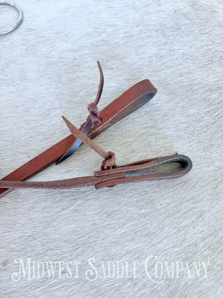 8’ Leather Latigo Split Reins with Water Tie Ends Western Reins